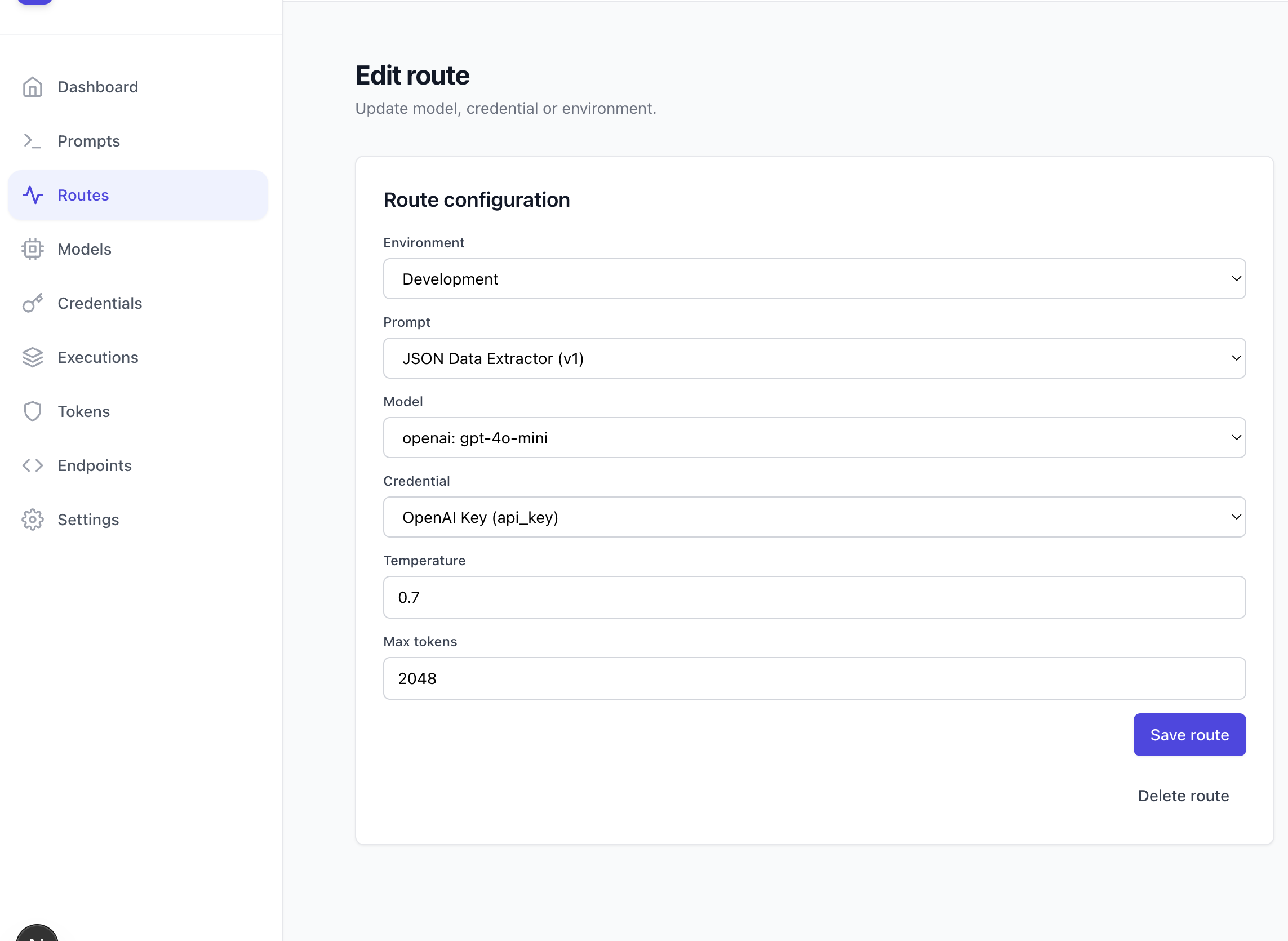 Define Schema in Prompt - Example 1